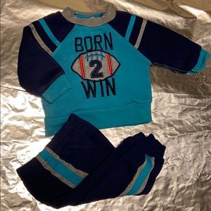 3-6 Month “Born 2 Win” Sweat Suit